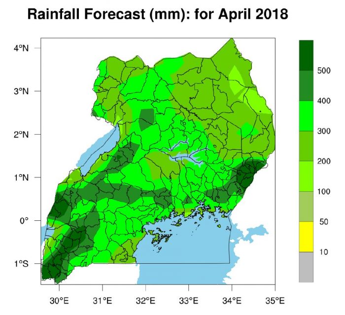 Rainfall Update for April 2018
